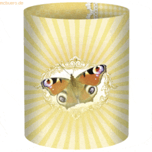 5 x Ludwig Bähr Mini-Tischlichter Eleganza Pretty Butterflies VE=5 Stü