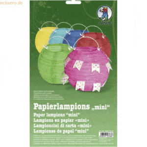 Ludwig Bähr Papierlampinion Mini Durchmesser 10cm farbig sortiert VE=6