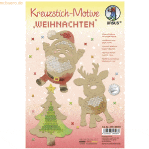 Ludwig Bähr Kreuzstich-Bastelset Weihnachten 250g/qm VE=12 Blatt