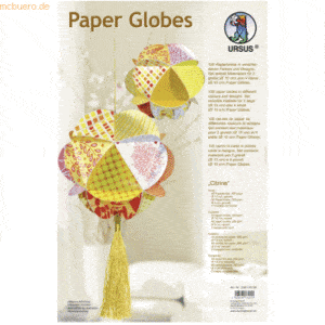 Ludwig Bähr Paper Globes VE=6 Stück Citrine