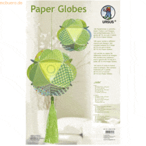 Ludwig Bähr Paper Globes VE=6 Stück Jade