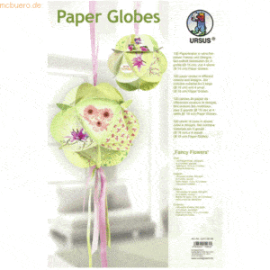 Ludwig Bähr Paper Globes VE=6 Stück Fancy Flowers