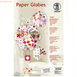 Ludwig Bähr Paper Globes VE=6 Stück Party