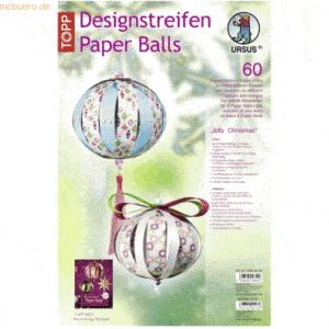 Ludwig Bähr Bastelset Designstreifen Paper Balls Jolly Christmas