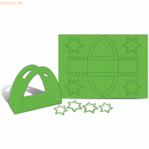 Ludwig Bähr Laternenpackung Rundbogen grasgrün VE=25 Stück