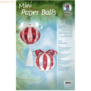 Ludwig Bähr Bastelset Mini Paper Balls Yule Ornaments