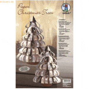 Ludwig Bähr Bastelset Paper Christmas Trees Country