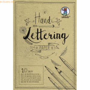 5 x Ludwig Bähr Handlettering Paper Elefantenhaut 190g/qm A4 10 Blatt