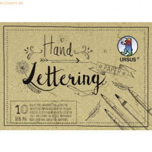 5 x Ludwig Bähr Handlettering Paper Elefantenhaut 190g/qm A6 10 Blatt