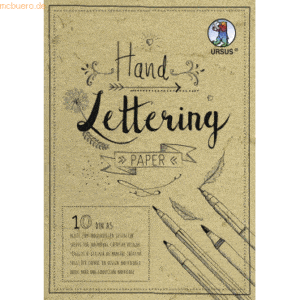 5 x Ludwig Bähr Handlettering Paper Elefantenhaut 190g/qm A5 10 Blatt