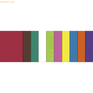 Ludwig Bähr Transparentpapier 42g/qm 35x50cm VE=50 Blatt 10 Farben sor