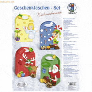 Ludwig Bähr Geschenktaschen-Set Weihnachtszeit VE=5 Stück