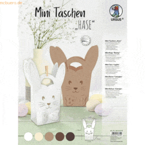 Ludwig Bähr Bastel-Set Mini Taschen Hase VE=5 Stück