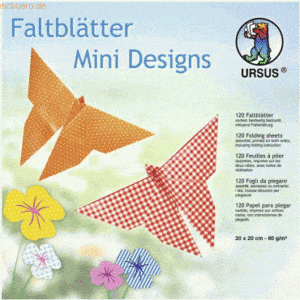 Ludwig Bähr Faltblätter Mini Designs 80g/qm 20x20cm 30 Designs VE=120