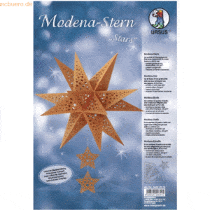 Ludwig Bähr Bastelset Modena-Stern Stars 220G A4 kupfer