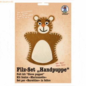 Ludwig Bähr Filz-Set Handpuppe Bär