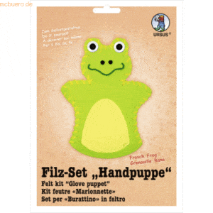 Ludwig Bähr Filz-Set Handpuppe Frosch