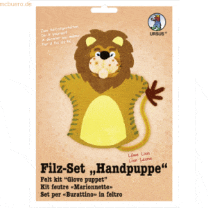 Ludwig Bähr Filz-Set Handpuppe Löwe