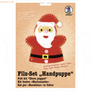 Ludwig Bähr Filz-Set Handpuppe Weihnachtsmann