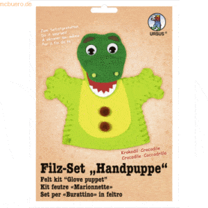 Ludwig Bähr Filz-Set Handpuppe Krokodil