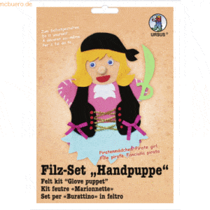 Ludwig Bähr Filz-Set Handpuppe Piratenmädchen