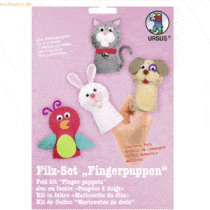 Ludwig Bähr Filz-Set Fingerpuppen Haustiere