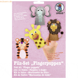 Ludwig Bähr Filz-Set Fingerpuppen Wildtiere