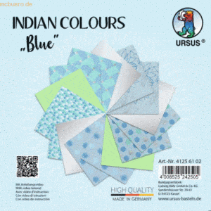 5 x Ludwig Bähr Naturpapier Indian Colours 13