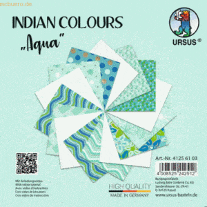 5 x Ludwig Bähr Naturpapier Indian Colours 13