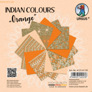 5 x Ludwig Bähr Naturpapier Indian Colours 13