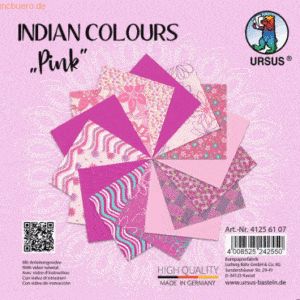 5 x Ludwig Bähr Naturpapier Indian Colours 13