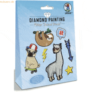 5 x Ludwig Bähr Diamond Painting Sticker 'Animal Friends'