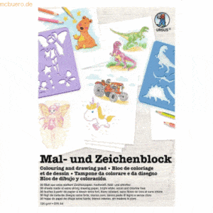 10 x Ludwig Bähr Mal- und Zeichenblock A4 120g/qm 30 Blatt