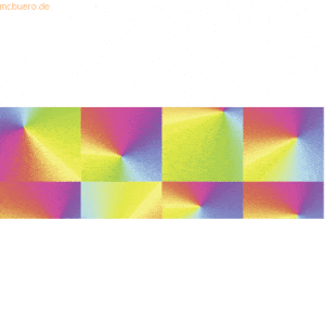 5 x Ludwig Bähr Transparentpapier 115g/qm A4 VE=5 Blatt Regenbogen Dia