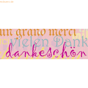 5 x Ludwig Bähr Transparentpapier 115g/qm A4 VE=5 Blatt Schriften rosa