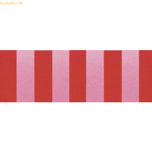 5 x Ludwig Bähr Transparentpapier 115g/qm A4 VE=5 Blatt Streifen rubin