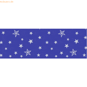 Ludwig Bähr Transparentpapier 115g/qm A4 VE=25 Blatt Silver Stars blau