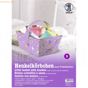 Ludwig Bähr Henkelkörbchen 13x7x9cm VE=5 Stück Motiv 09