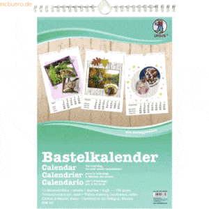 5 x Ludwig Bähr Bastelkalender weiß A3