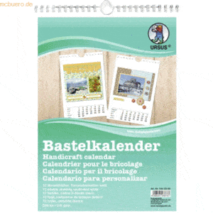 10 x Ludwig Bähr Bastelkalender weiß A4