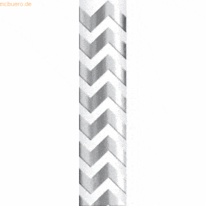 5 x Ludwig Bähr Papierstrohhalm Chevron silber VE=24 Stück