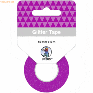 5 x Ludwig Bähr Glitter Tape 15mmx5m violett