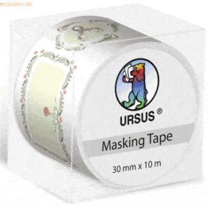 5 x Ludwig Bähr Masking Tape 30mmx10m 47 Tannenzweigranke