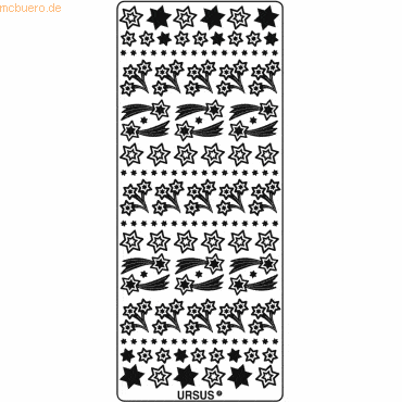 Ludwig Bähr Kreativsticker 10x23cm Motiv 66 VE=5 Stück gold