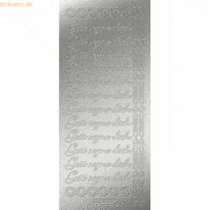 Ludwig Bähr Kreativsticker 10x23cm Motiv 113 VE=5 Stück silber