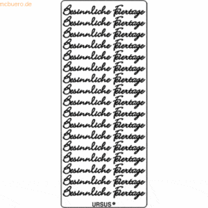 Ludwig Bähr Kreativsticker 10x23cm Motiv 127 VE=5 Stück silber