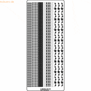 Ludwig Bähr Kreativsticker 10x23cm Motiv 36 VE=5 Stück silber