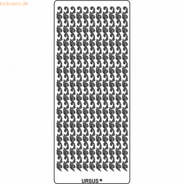 Ludwig Bähr Kreativsticker 10x23cm Motiv 49 VE=5 Stück silber