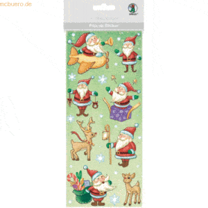 5 x Ludwig Bähr Pop-Up Sticker Weihnachtszeit