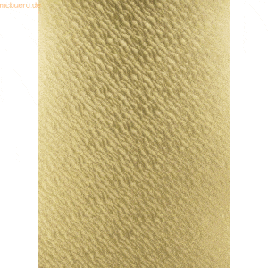 Ludwig Bähr Bastelpapier Highlight 215g/qm 23x33cm VE=5 Blatt gold San
